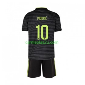Camisolas de futebol Real Madrid Modrić 10 Criança Equipamento 3ª 2022/23 Manga Curta